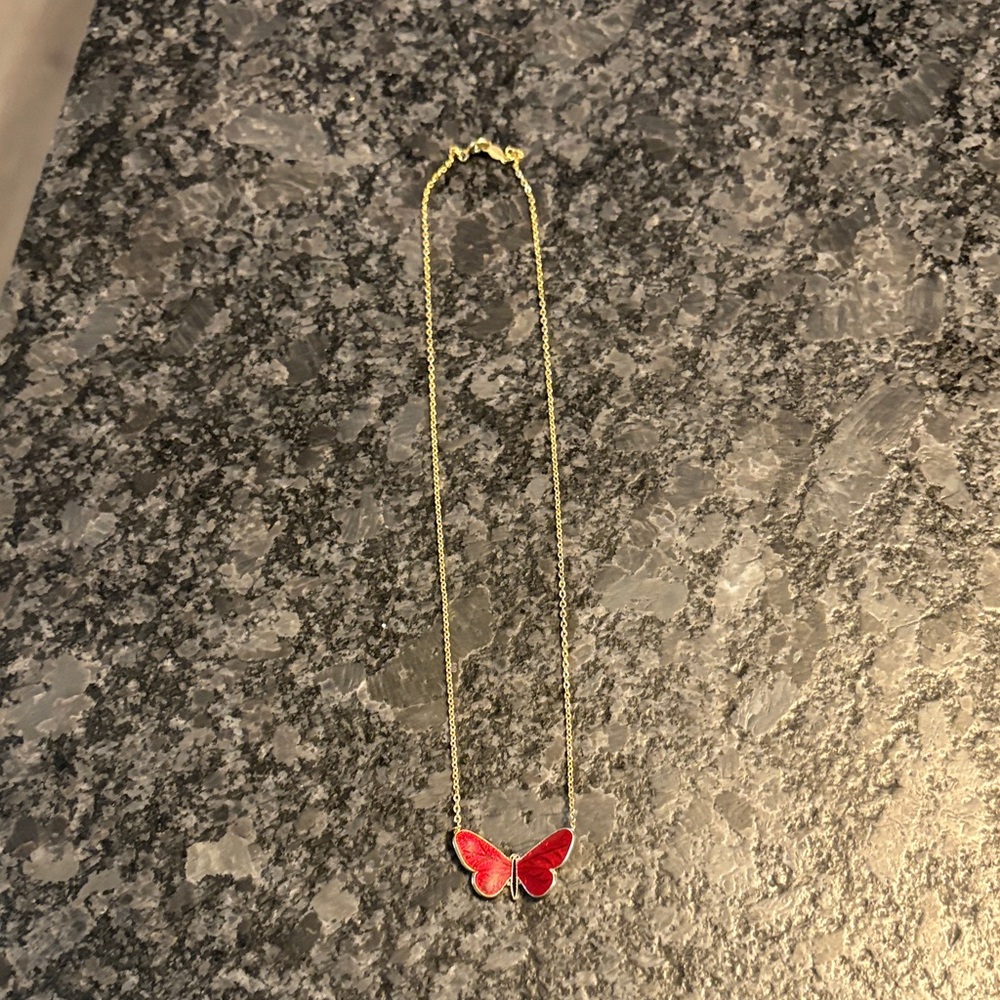 Gold Butterfly Necklace
